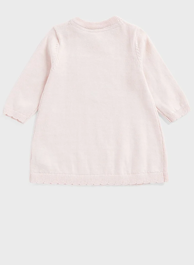 mothercare Infant Printed Midi Dress & Tights Set
