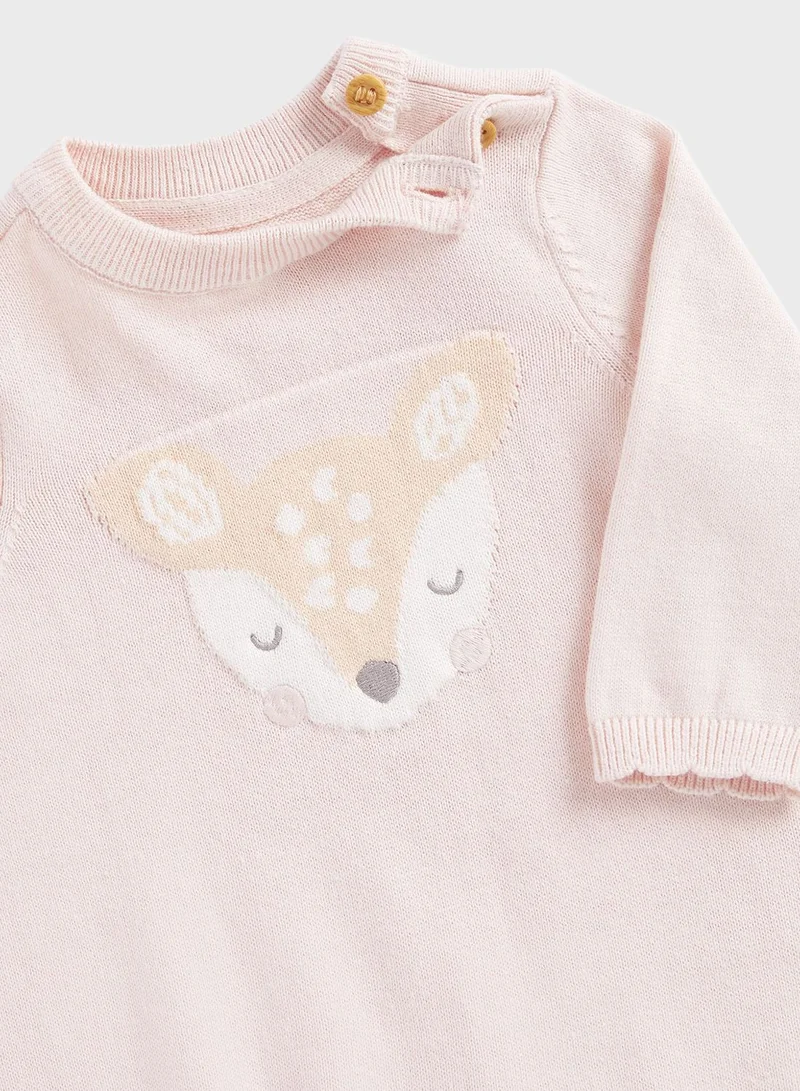 mothercare Infant Printed Midi Dress & Tights Set