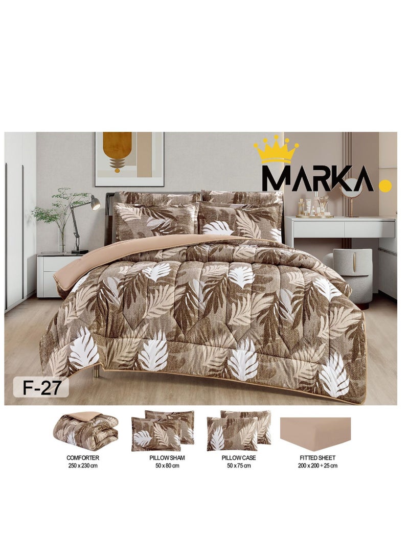 Moon - Double-sided comforter set, 6-piece mattress, fixed medium filling, king size - Image 1