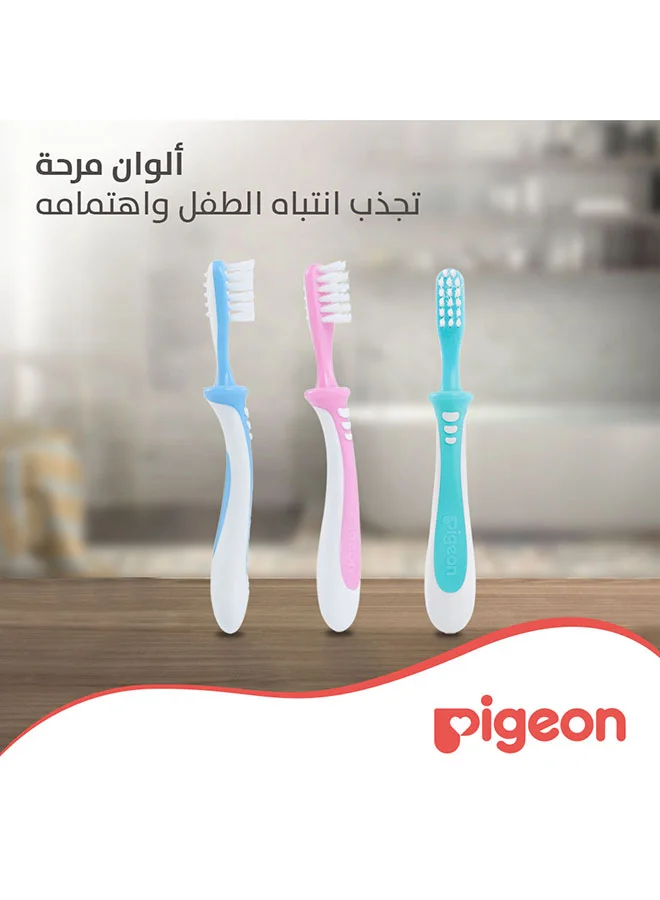pigeon Baby Training Toothbrush Lesson 3 – Blue