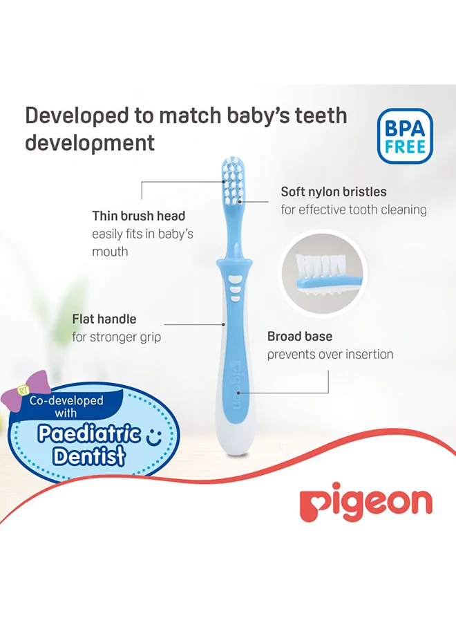 pigeon Baby Training Toothbrush Lesson 3 – Blue