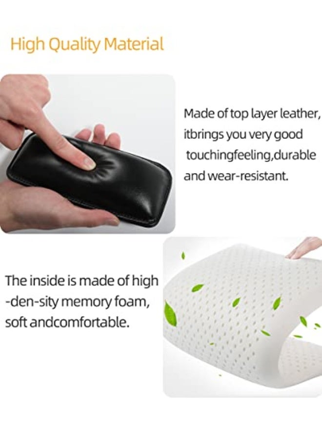 Generic SUJADE YAKEFLY 2 Pack Soft Car Center Console Knee Leg Elbow Cushion Pad,Universal Leather Car Armrest Pillow Car Knee Cushion Elbow Pillow Thigh Support Comfort Pillow,Automotive Interior Accessories  - Image 5