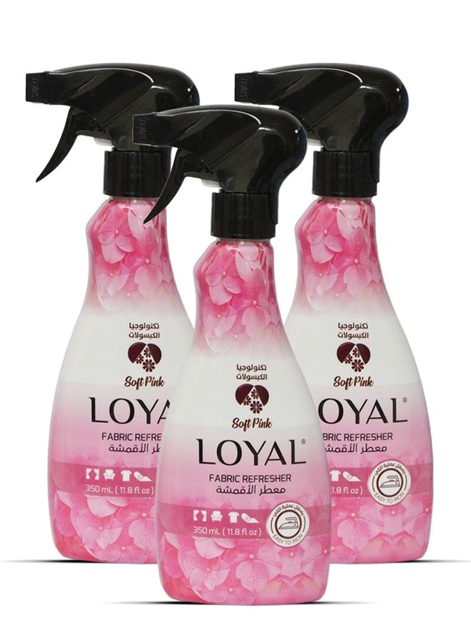 loyal Fabric Refresher Soft Pink 3x350ML - Image 1