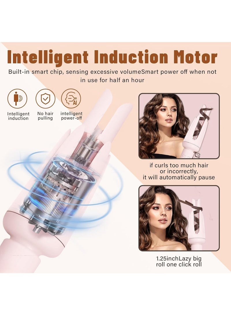Auto Hair Curler, Automatic curling and straightening iron with 3 Temperature, Automatic Shut-Off, Anti-Scald, Anti-Tangle Rotating Curling Wand for Hair Styling - Image 3