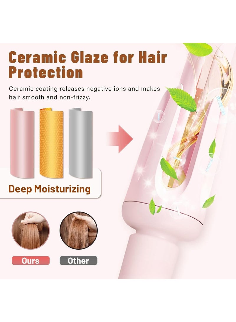 Auto Hair Curler, Automatic curling and straightening iron with 3 Temperature, Automatic Shut-Off, Anti-Scald, Anti-Tangle Rotating Curling Wand for Hair Styling - Image 2