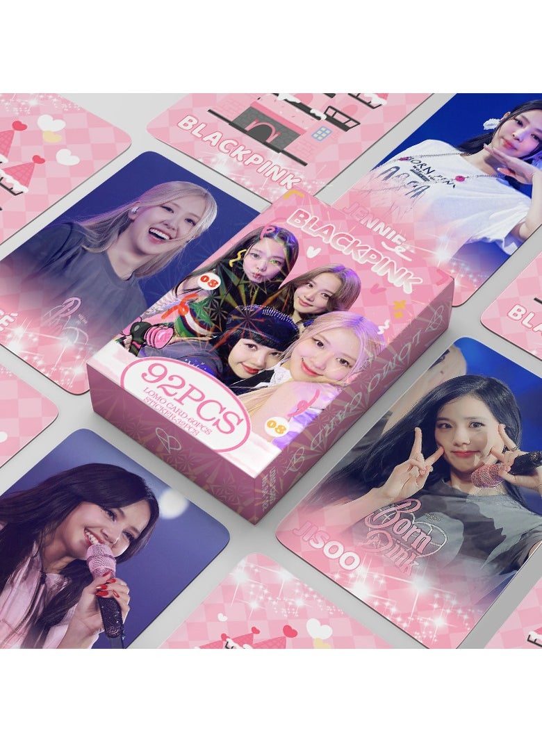 EHOME 92Pcs Blackpink Lomo Card And Sticker  - Image 1