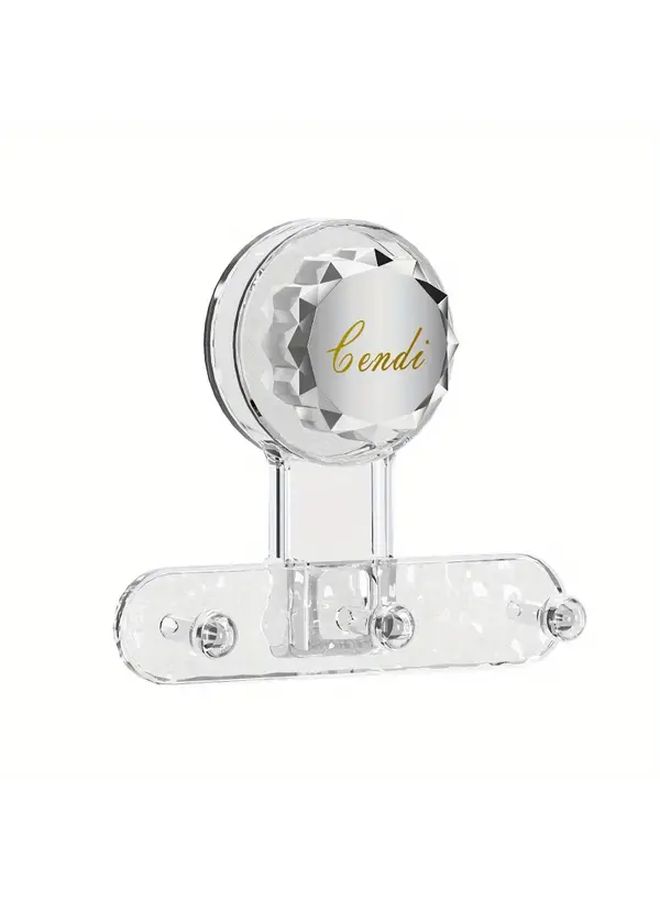 Rotating Multifunctional Bathroom Suction Cup Hook Cylindrical Silvery Gray No Punching Large Triple Adhesive - Image 5