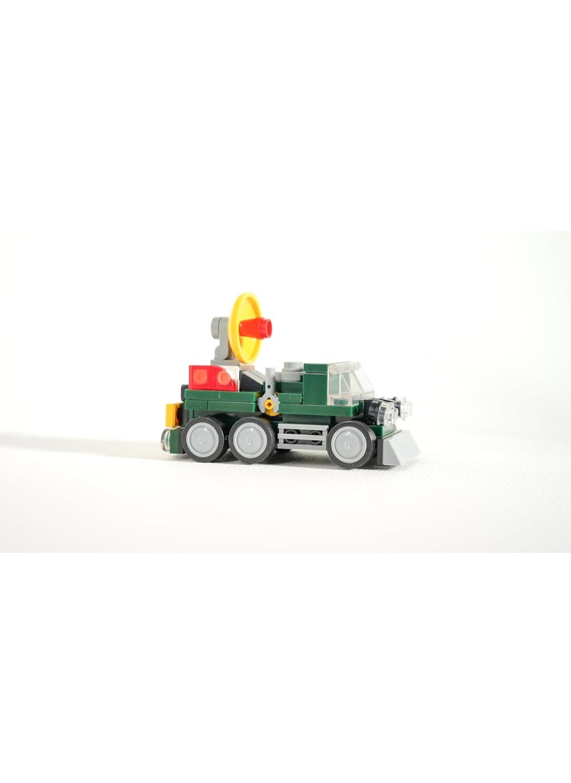 Blocky Blocks Radar Car Building Set – 85 Pieces | Candy + Construction Fun!  - Image 2