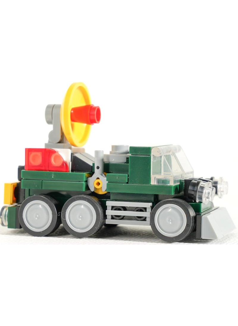 Blocky Blocks Radar Car Building Set – 85 Pieces | Candy + Construction Fun!  - Image 1