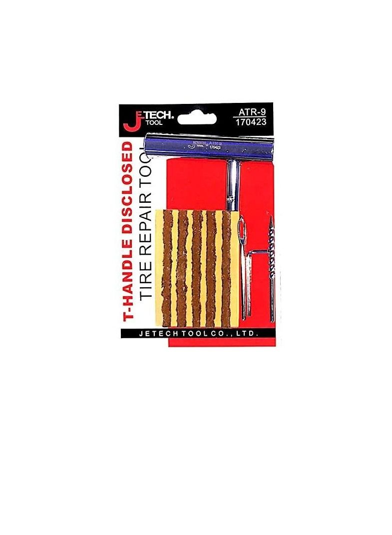 JeTech Heavy Duty Tubeless Tyre Puncture Repairing Tool Kit - Image 1