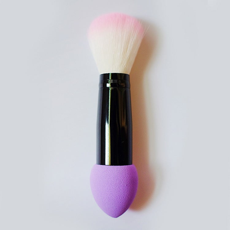 Manufacturer''s In-Stock New Non-Latex Bullet-Shaped Powder Puff Pen Double-Ended Brush Blush Brush Fashionable Beauty Tool Makeup Brush - Image 4