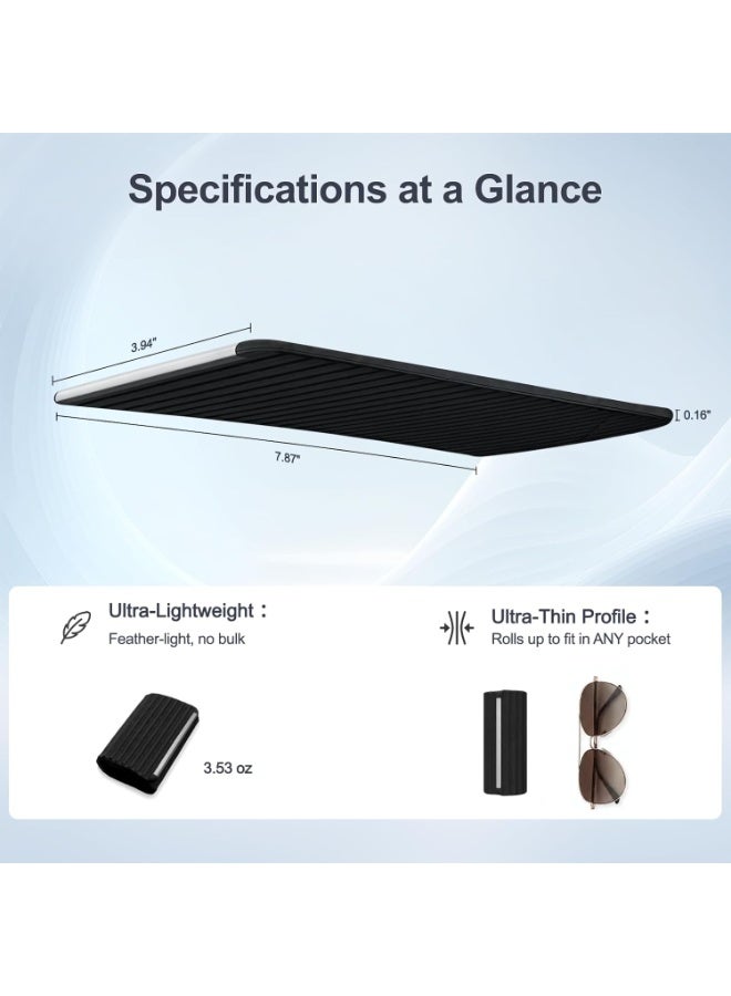 MORTICO Foldable Silicone Aluminum Holder, Flexible Silicone Phone Stand with Anti-Slip Pad, Portable Rollable Multi-Angle Stand for Phone Tablet Laptop – Bendable & Foldable Home, Office, Travel - Image 4