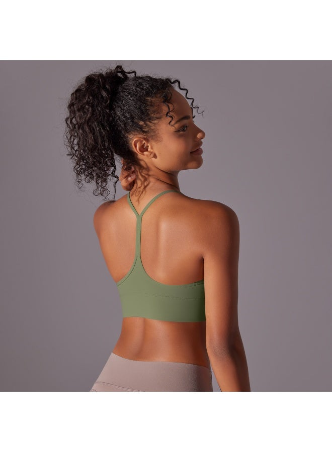 Seamless Yoga Bra Y-back Crop Tops Running Gym Sport Underwear Push Up Yoga Vest Shockproof Fitness Workout Bra - Image 1