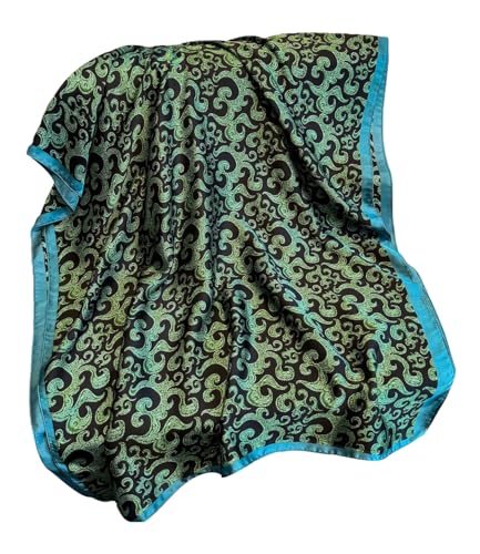 NUWEERIR Womens 100% Large Mulberry Silk Scarf Long Satin Scarf Fashion Lightweight Wraps - Image 2