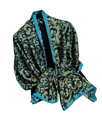 NUWEERIR Womens 100% Large Mulberry Silk Scarf Long Satin Scarf Fashion Lightweight Wraps - Image 1