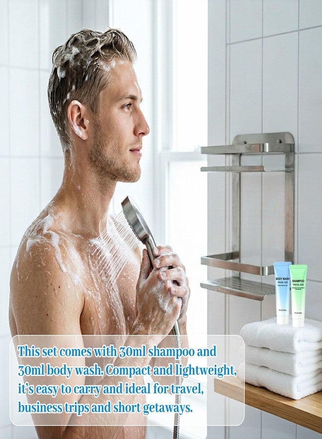 Kocpudu Travel Size Body Wash And Shampoo Bulk, 30ml Travel Size Toiletries Set Bulk, Includes Hotel Body Wash And Shampoo Bulk, Suitable For Travel, Hotels, Homes, And The Homeless (10-PACK - Image 2