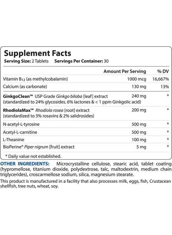 BioTrust - Brain Bright For Cognitive Function And Mental Focus Supports Productivity Creativity And Mental Clarity No Caffeine Stimulantfree 30 Servings - Image 1