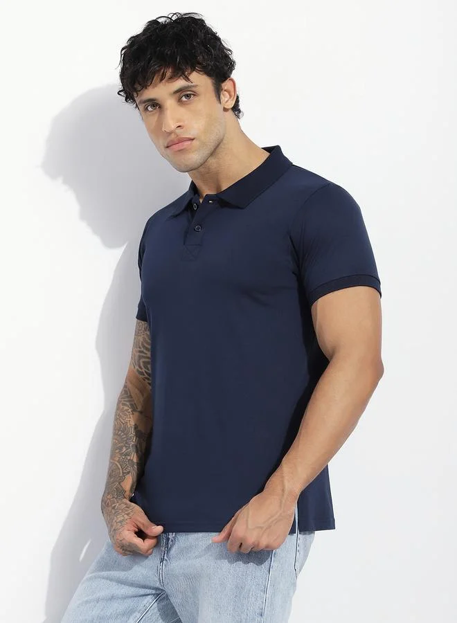 Dillinger Men Regular Fit Short Sleeve Solid Polo