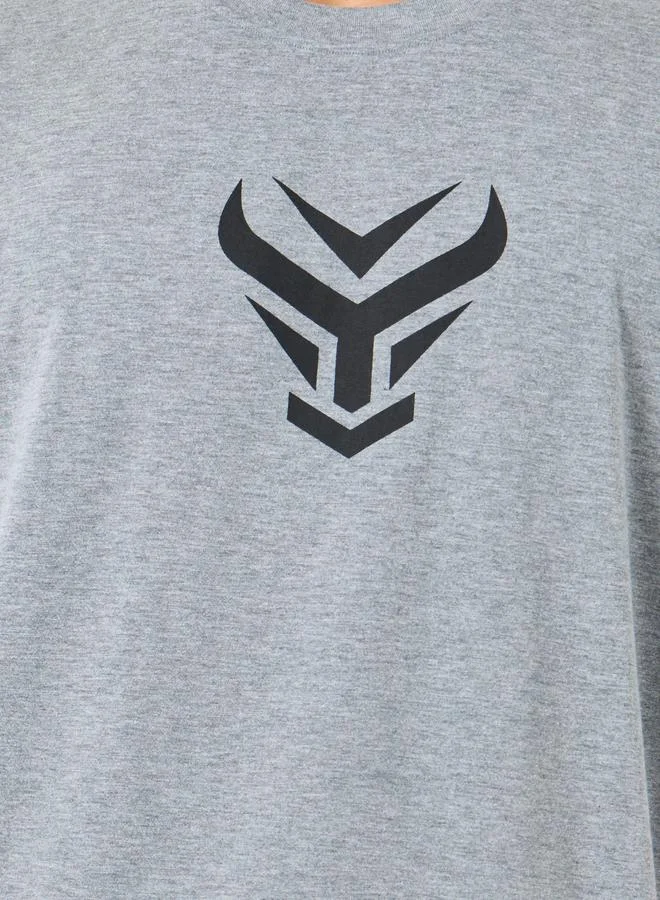 Styli Styli Front Graphic Crew Neck Oversized T-Shirt
