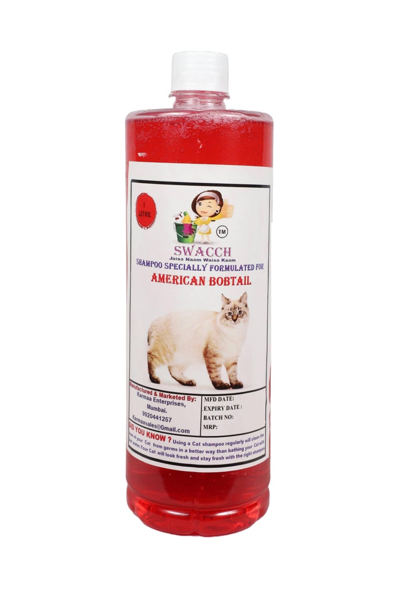 Swacch Shampoo Specially Formulated for American Bobtail (1 Litre) Strawberry - Image 1