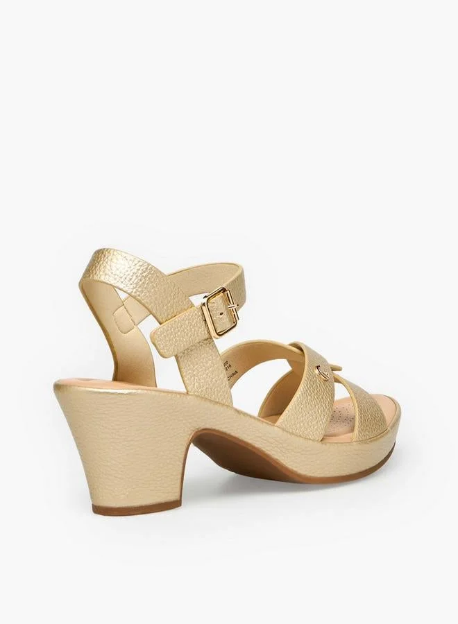 Le Confort GOLD Women Block Heel Sandals for Women | Best Price UAE