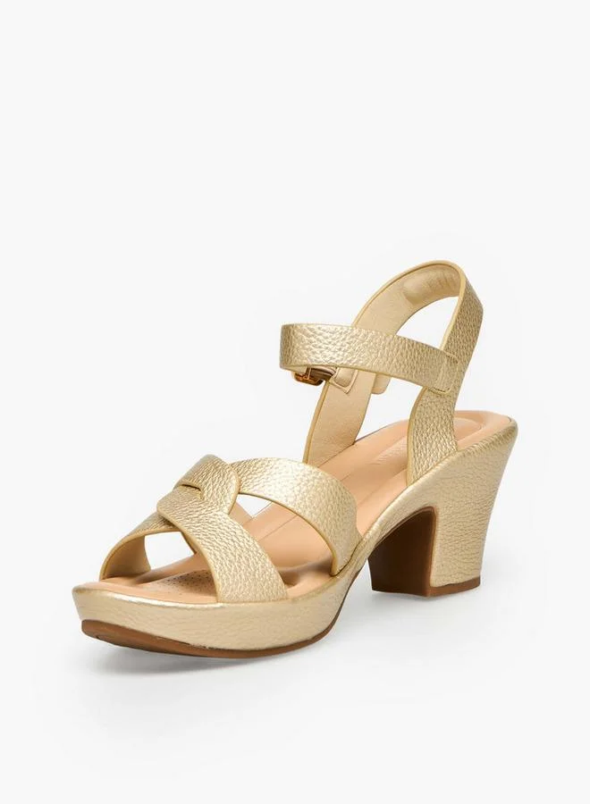 Le Confort GOLD Women Block Heel Sandals for Women | Best Price UAE