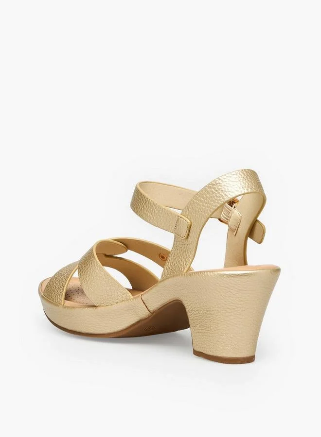 Le Confort GOLD Women Block Heel Sandals for Women | Best Price UAE