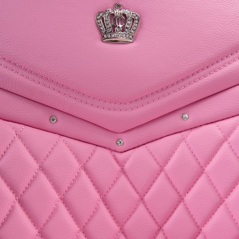Flying Banner car seat Covers seat Cushions Luxe Fit Faux Leather Easy Installation Vehicles Non Slip Premium (Solid Pink, 2 x Front Seat Cover) - Image 5