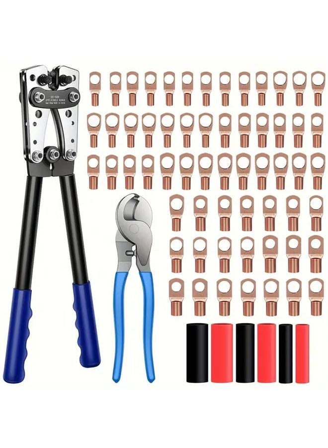 HX 50B LH Large Y O Terminal Wire Crimper Crimping Pliers 6 50mm SC Copper Aluminum Anderson Tool - Image 2