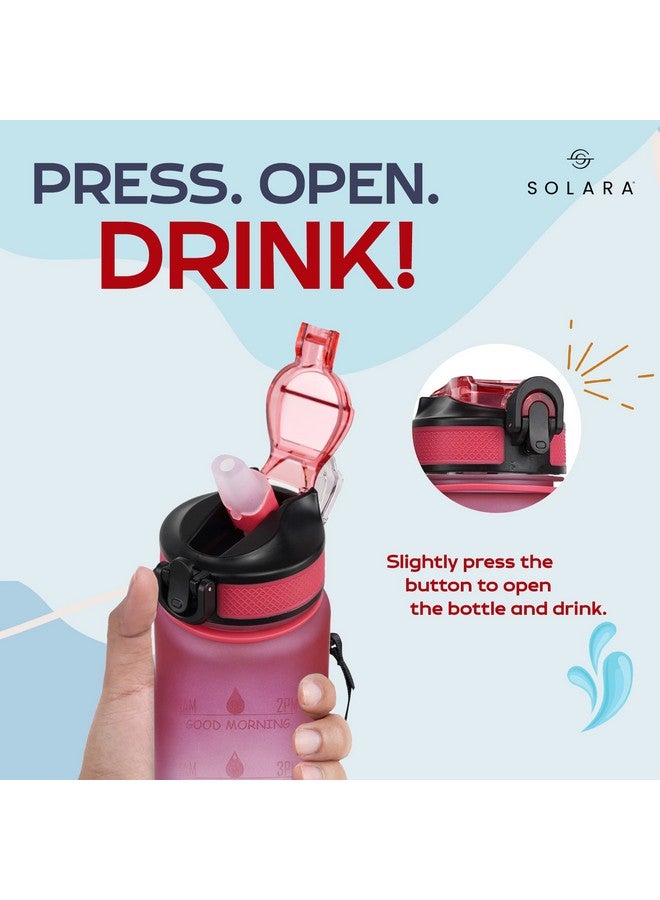 SOLARA Sipper Water Bottle 1 Litre, Leakproof, BPA-Free & Durable Tritan, Water Bottle for Adults, Gym, Kids, School, Gifts & Office, Motivational Time Marker, 1Ltr Sipper Bottle, Dark Intentions - Image 5