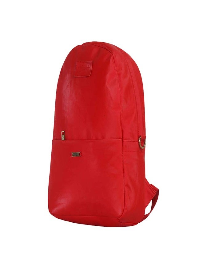 Strutt 20 Ltrs Light Weight Solid Red Casual Backpack/Buddy Pack - Image 2