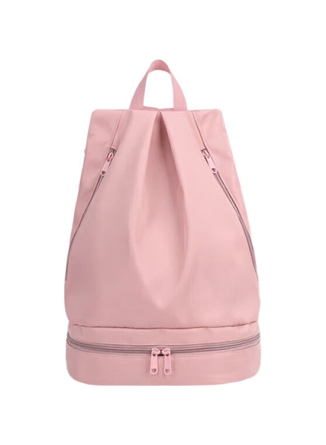 Youyou Waterproof Swimming Bag, Portable Backpack, Fitness Sports Dry-Wet Separation Storage Bag 91308, Pink Regular Style - Image 2