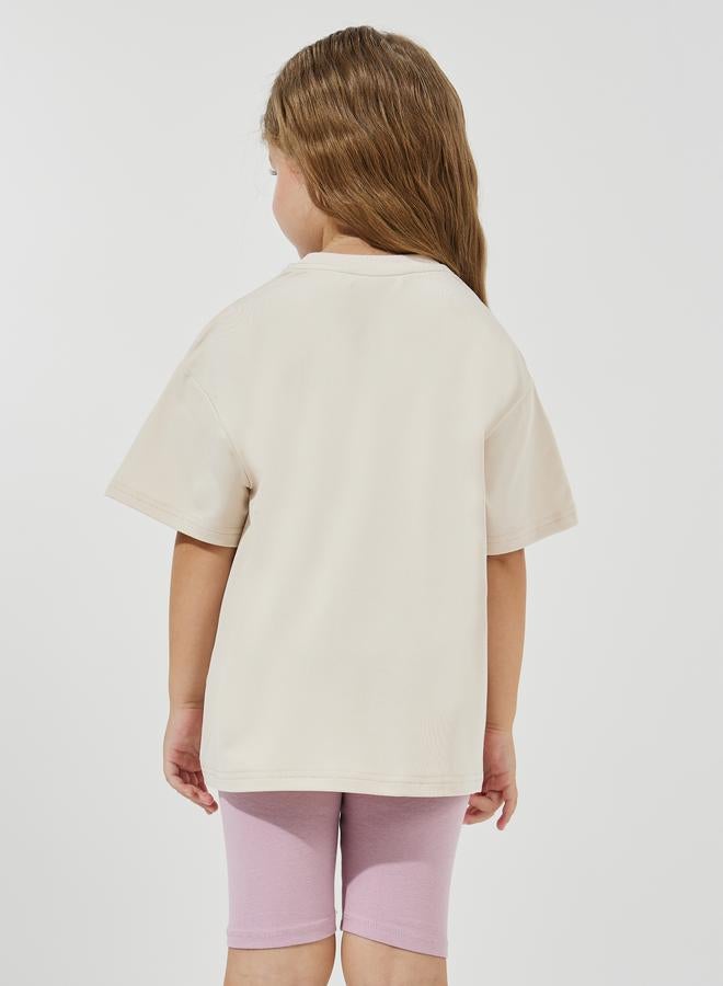Styli Oversized Embroidery Detail T-Shirt  - Image 4