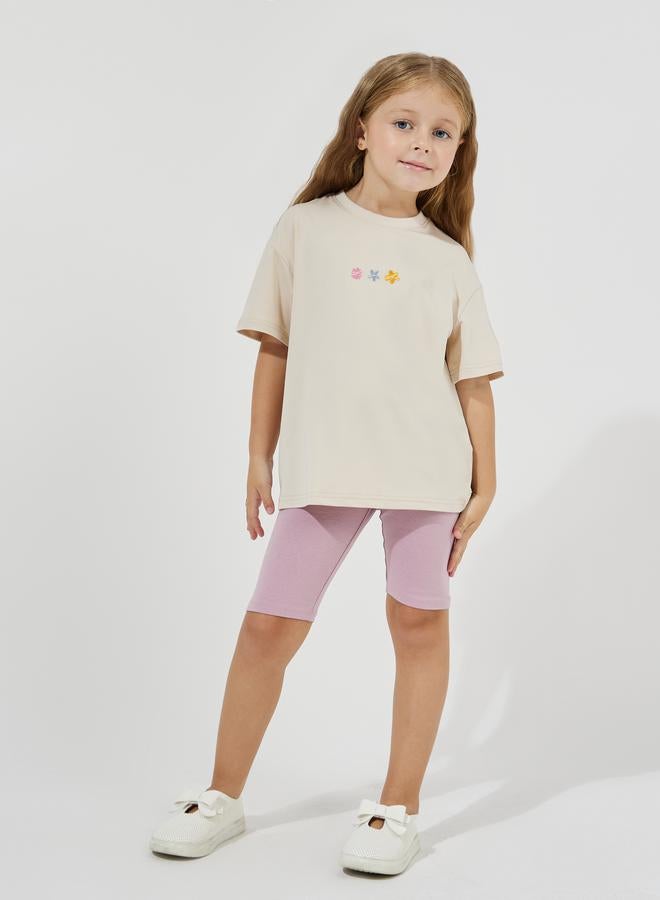 Styli Oversized Embroidery Detail T-Shirt  - Image 2