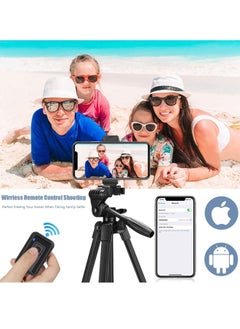 Tripod Stand 95 CM Extendable Mini Cell Phone Tripod with Portable Pouch, Bluetooth Remote Shutter and Phone Mount for iPhone/Android Phone/Gopros/DSLR Cameras. - pzsku/Z3760A9EA2B1804900F20Z/45/_/1691418484/aa4466fc-33c4-4211-a56d-88f60b1d9d07