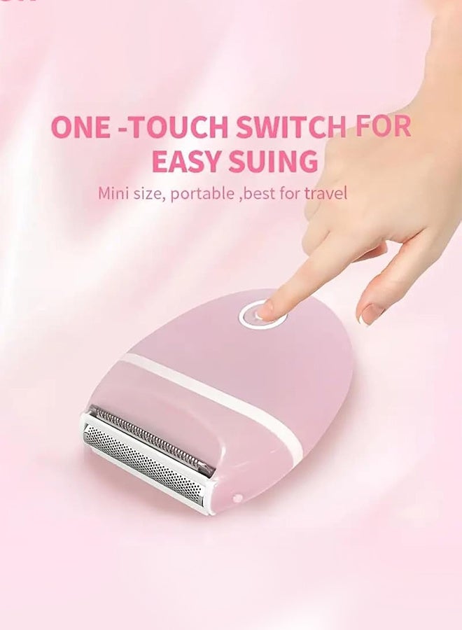 Aijmil Electric Intimate Shaver, Detachable and Washable Electric Shaver, Portable Cordless Waterproof Shaver, Painless Razor for Face, Legs and Underarms for Women (Pink) - Image 3