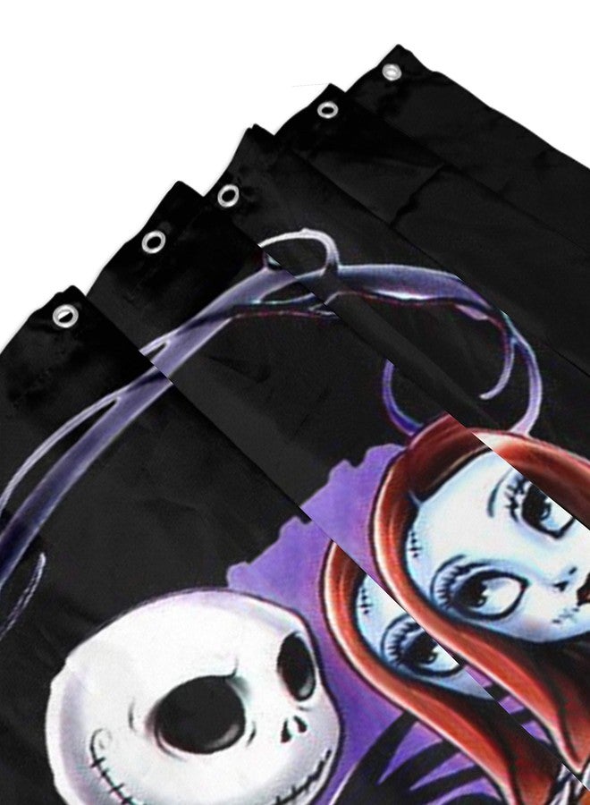 DZGlobal Halloween Art Microfiber Shower Curtain, 65 x 72 inch - Image 4