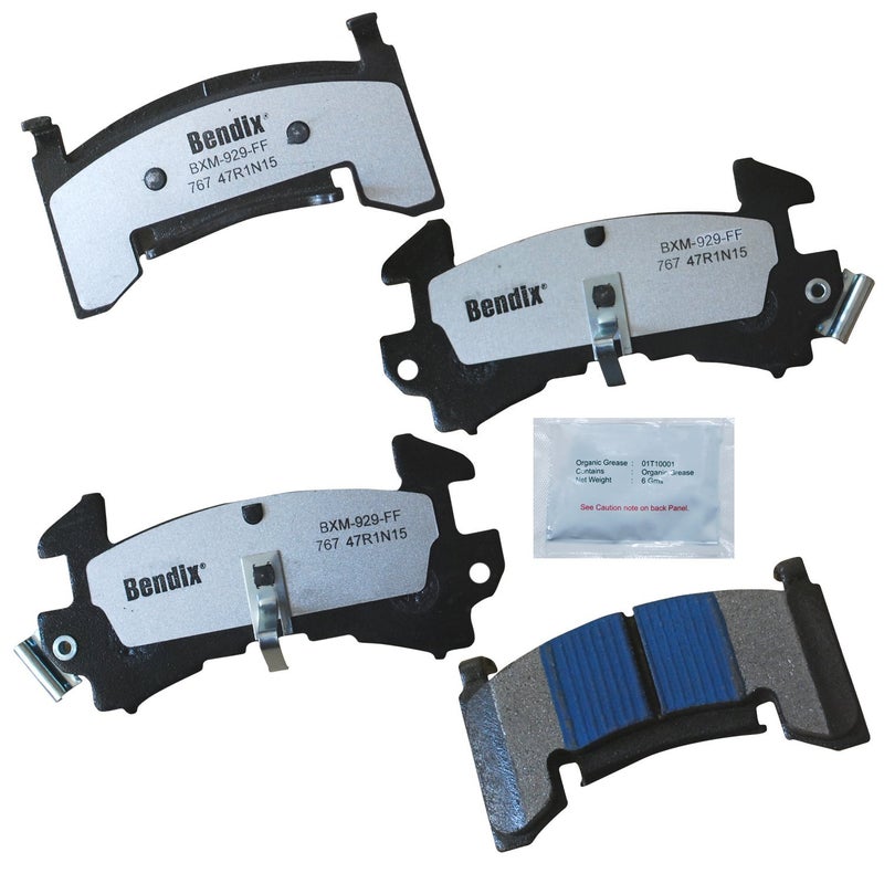 Bendix Fleet Metlok MKD767FM Semi-Metallic Front Brake Pads for Chevrolet Blazer 1997, S10 1997, GMC Jimmy 1997, Sonoma 1997, Isuzu Hombre 1997 - Image 2