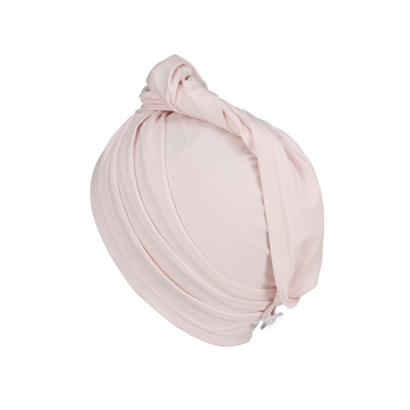 KISMETICS - 2 PCS Tee Shirt Drying Wrap, Frizz Free, Soft & Lightweight&Flexible, Hair Drying Turban, Gentle Drying Towel Wrap with Button, for Long Hair (Sage&Pink) - Image 3