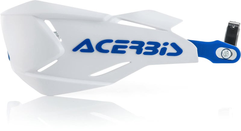 Acerbis 0022397.232 Moto Hand Guard, White/Blue, Universal Size - Image 1
