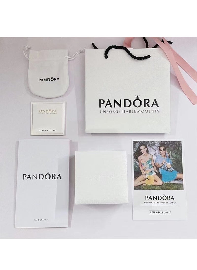 Pandora Violet - Pandora pink peach blossom branch ring - Image 1