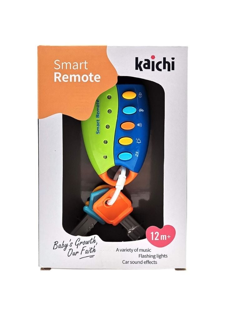 Premium Baby Smart Remote Control Musical Toy – Green, Blue & Orange Learning Toy with Lights & Sounds (12M+) - Image 2