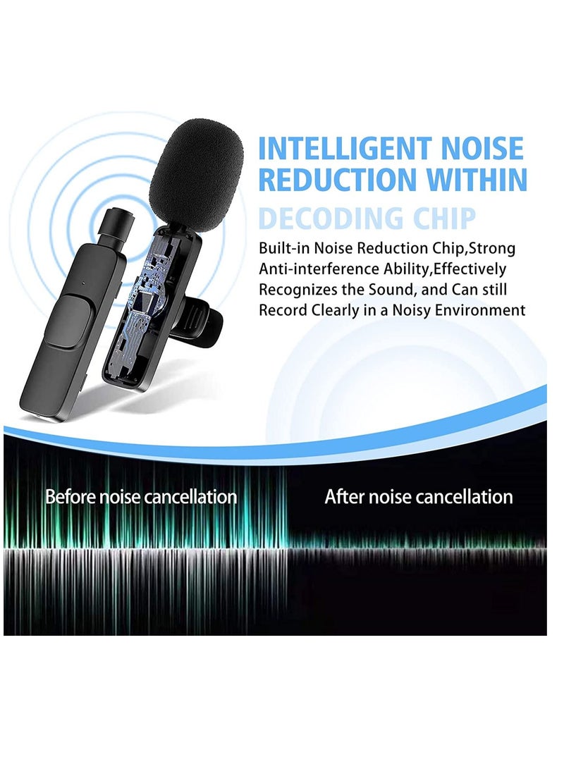 Phone Planet 2 in 1 iphone or type-c Wireless Lavalier Microphone For IPhone, Plug Play, Portable Audio Video Recording Mic for Youtube, Live Stream, Vlog, Interview, Laptops PC - Image 2