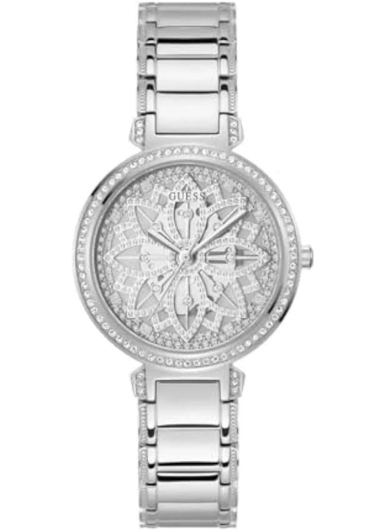 GUESS Analog Silver Dial Women's Watch-GW0528L1