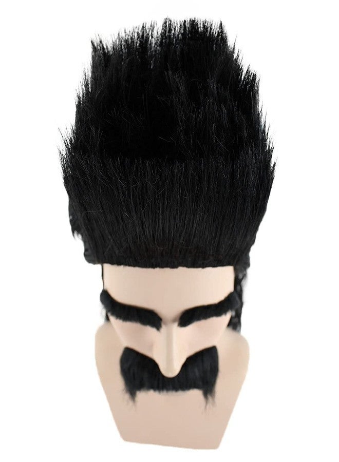 HPO 70s 80s Keyboard Animation Punk Rock Wig, Black HM-122 - Image 5