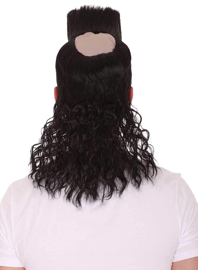 HPO 70s 80s Keyboard Animation Punk Rock Wig, Black HM-122 - Image 3