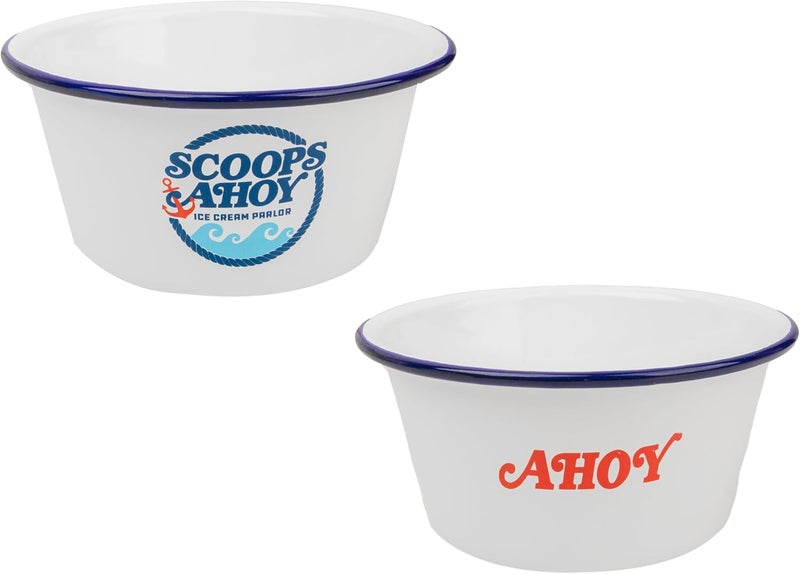 سينيريبلكاس تقليدات من مسلسل Stranger Things - وعاء الآيس كريم Scoops Ahoy والقبعة Ahoy - براءة تصنيع رسمية - Image 4