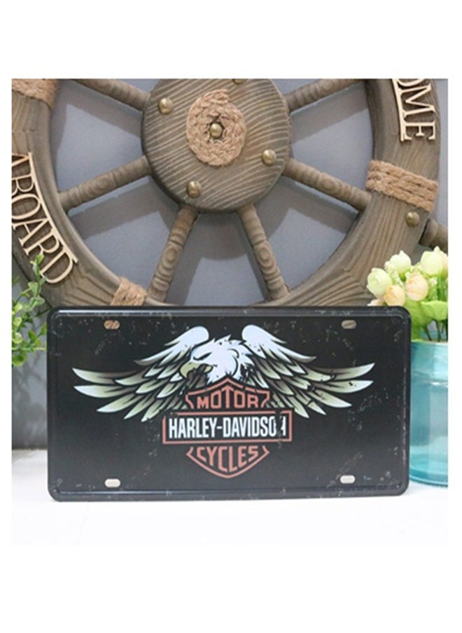 Generic Vintage Design Car Metal License Plate, Durable Chandelier for Living Room for Wall Decor  - Image 1