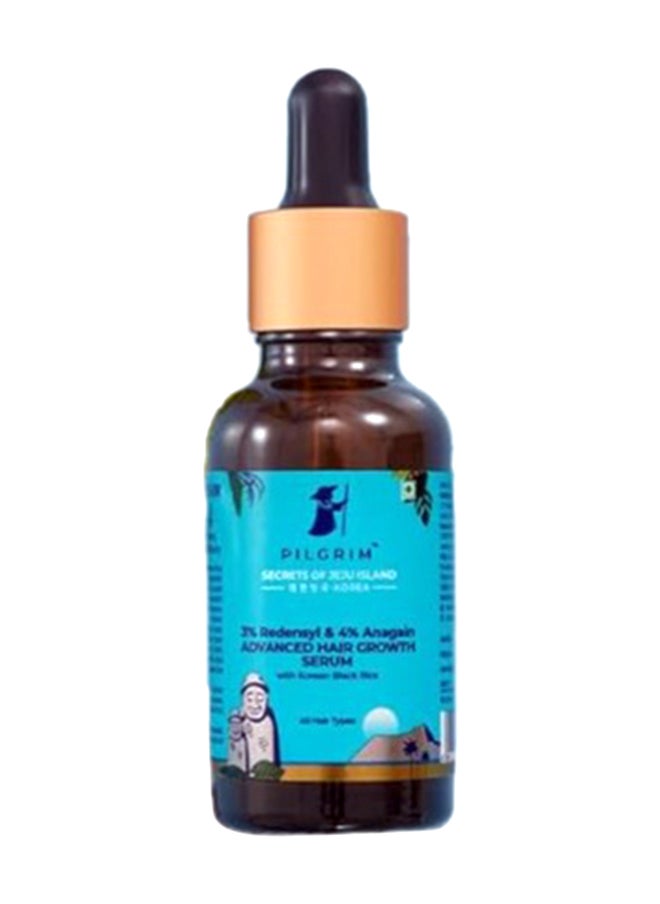 PILGRIM Redensyl 3% + Anagain 4% + Baicapil Advanced Hair Growth Serum 30Ml For Scalp With Korean Black Rice, Saw Palmetto Control Hair Fall, Stimulate Hair Regrowth, Hair 30Ml  - Image 1