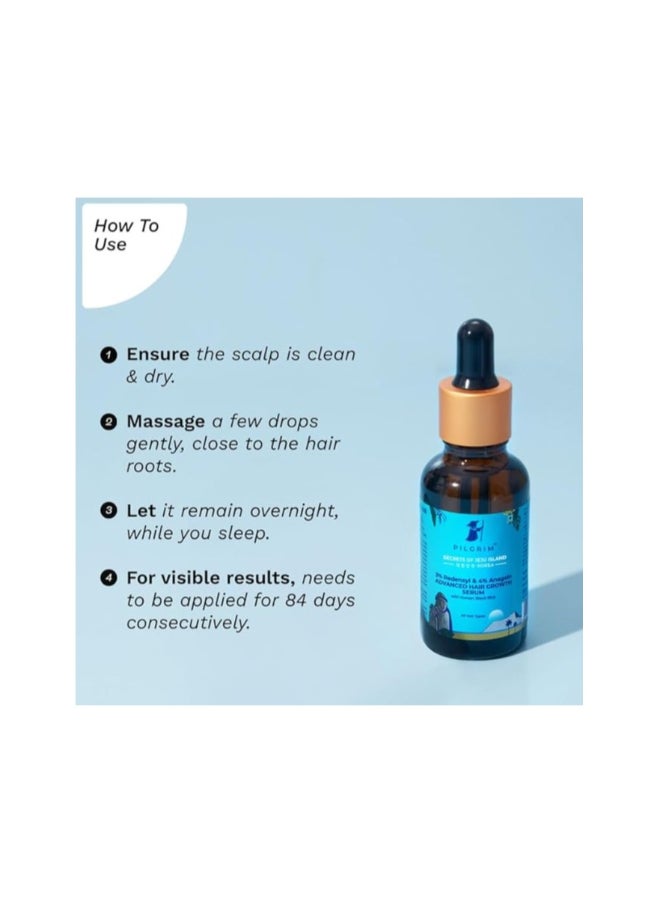 PILGRIM Redensyl 3% + Anagain 4% + Baicapil Advanced Hair Growth Serum 30Ml For Scalp With Korean Black Rice, Saw Palmetto Control Hair Fall, Stimulate Hair Regrowth, Hair 30Ml  - Image 4